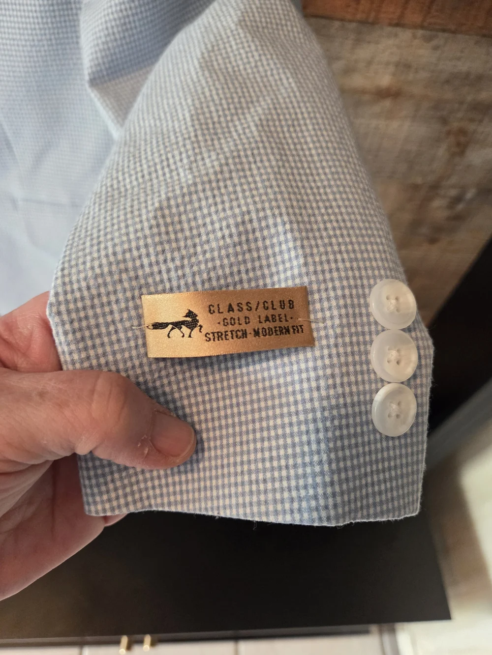 Class Club Gold Label Gingham Boys Blazer Size 7
